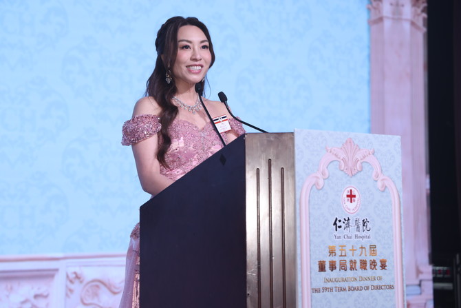 董事局罗颖怡主席致辞时感谢仁济医院给予机会，让她透过支持仁济的各项服务，关怀社会上有需要的人士